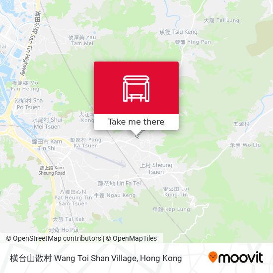 橫台山散村 Wang Toi Shan Village map