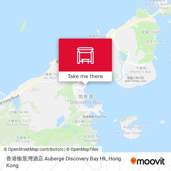 香港愉景灣酒店 Auberge Discovery Bay Hk map