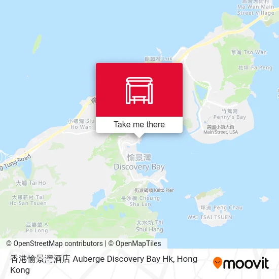 香港愉景灣酒店 Auberge Discovery Bay Hk map