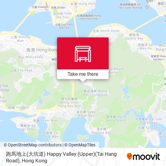 跑馬地上(大坑道) Happy Valley (Upper)(Tai Hang Road) map
