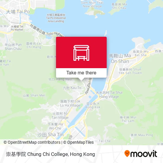 崇基學院 Chung Chi College地圖