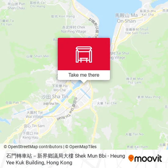 石門轉車站－新界鄉議局大樓 Shek Mun Bbi - Heung Yee Kuk Building地圖