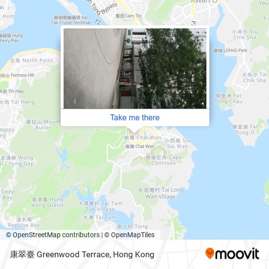 康翠臺 Greenwood Terrace map