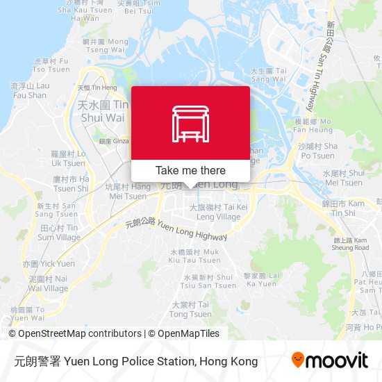 元朗警署 Yuen Long Police Station map