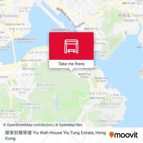 耀東邨耀華樓 Yiu Wah House Yiu Tung Estate map