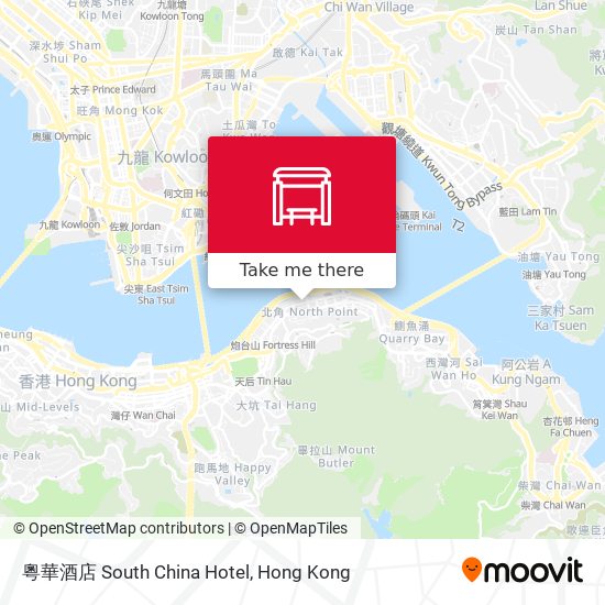 粵華酒店 South China Hotel map