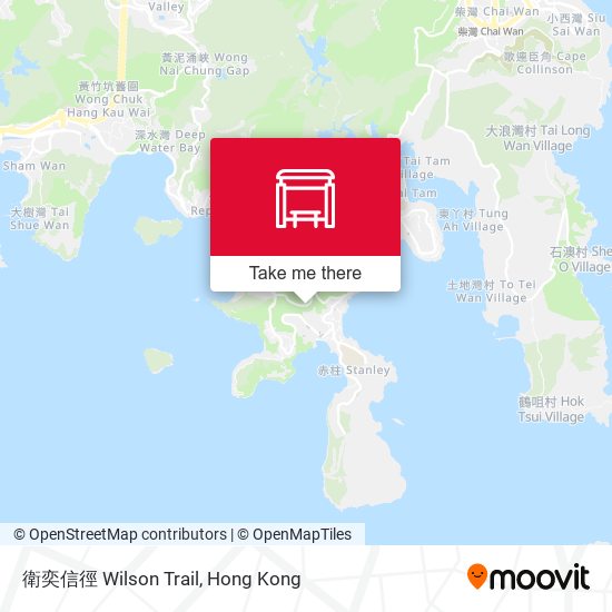 衛奕信徑 Wilson Trail map