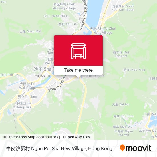 牛皮沙新村 Ngau Pei Sha New Village map
