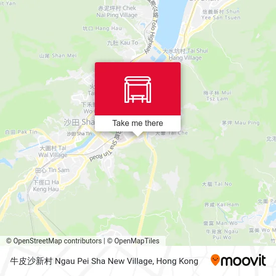 牛皮沙新村 Ngau Pei Sha New Village map