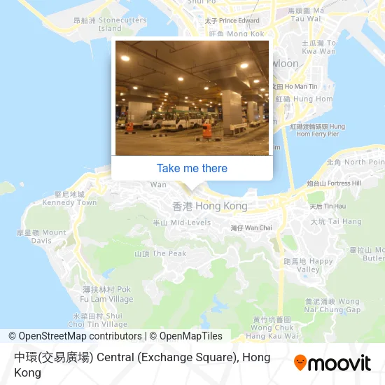 中環(交易廣場) Central (Exchange Square)地圖