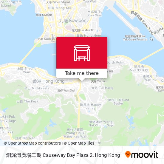 銅鑼灣廣場二期 Causeway Bay Plaza 2地圖