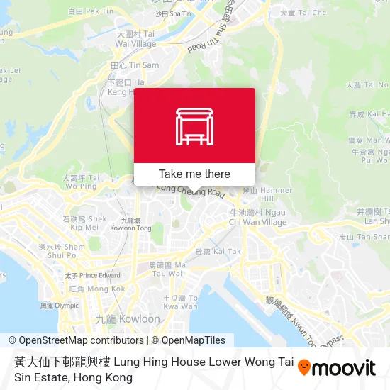 黃大仙下邨龍興樓 Lung Hing House Lower Wong Tai Sin Estate map