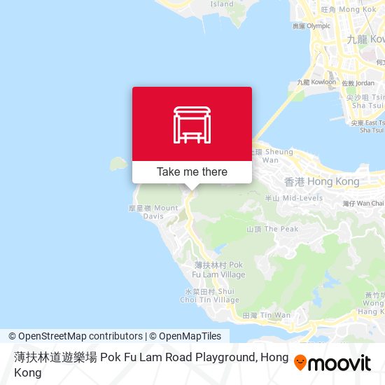 薄扶林道遊樂場 Pok Fu Lam Road Playground map