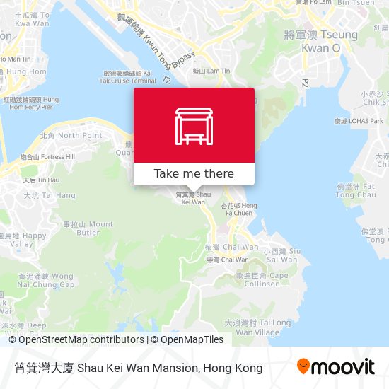 筲箕灣大廈 Shau Kei Wan Mansion map