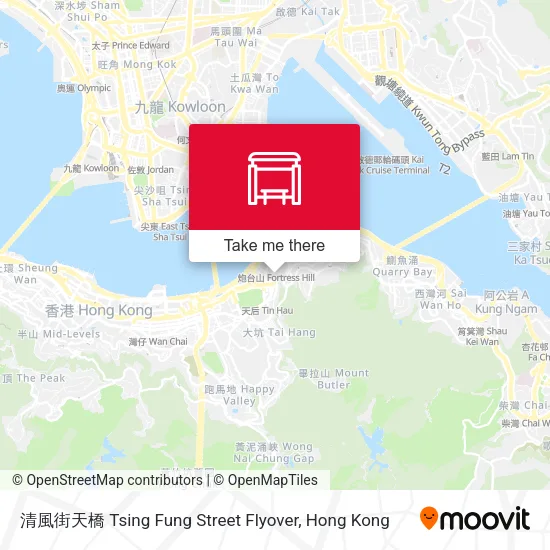 清風街天橋 Tsing Fung Street Flyover map
