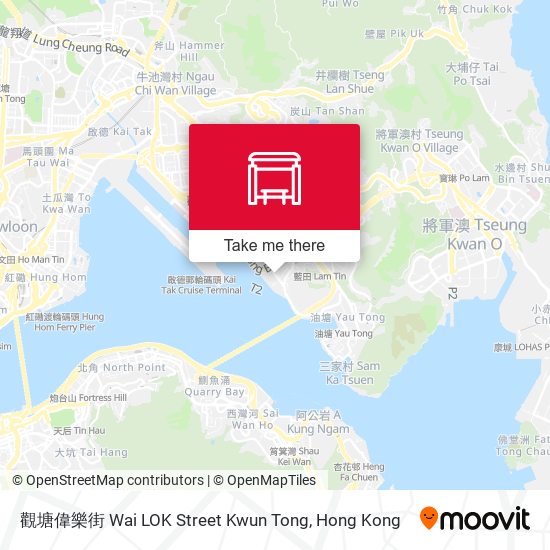 觀塘偉樂街 Wai LOK Street Kwun Tong map
