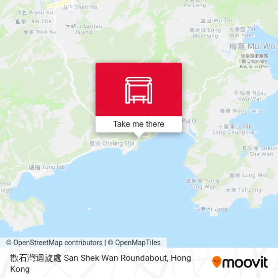 散石灣迴旋處 San Shek Wan Roundabout地圖