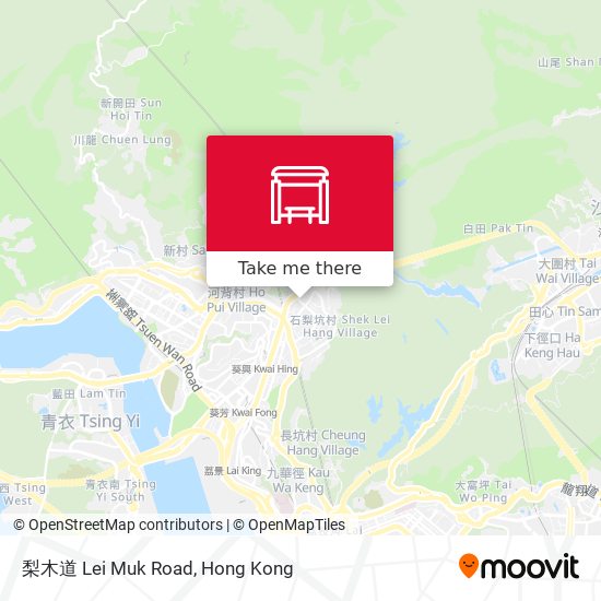 梨木道 Lei Muk Road map