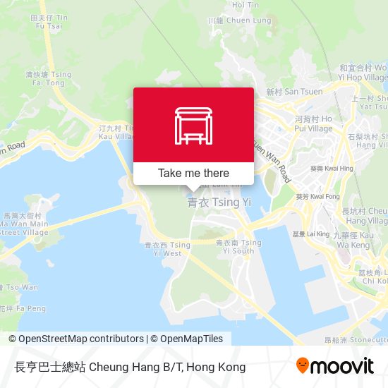 長亨巴士總站 Cheung Hang B/T map