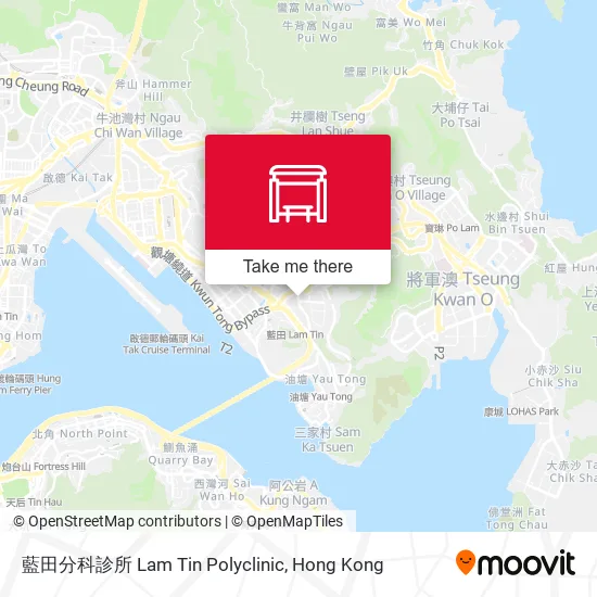 藍田分科診所 Lam Tin Polyclinic地圖