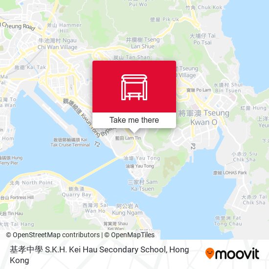 基孝中學 S.K.H. Kei Hau Secondary School map