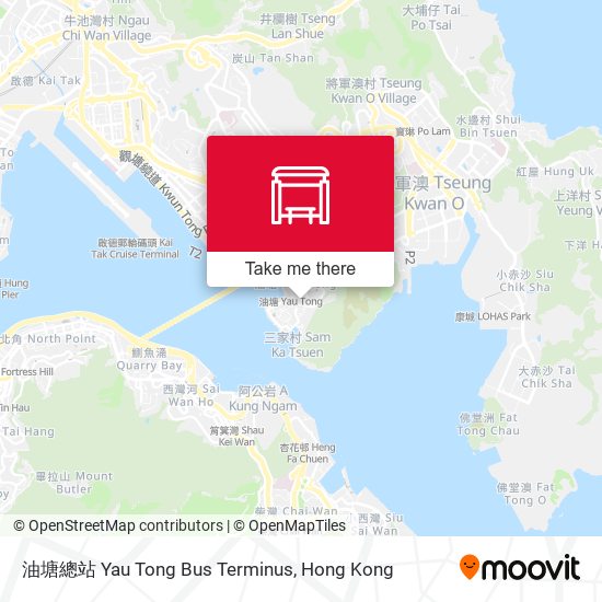 油塘總站 Yau Tong Bus Terminus map