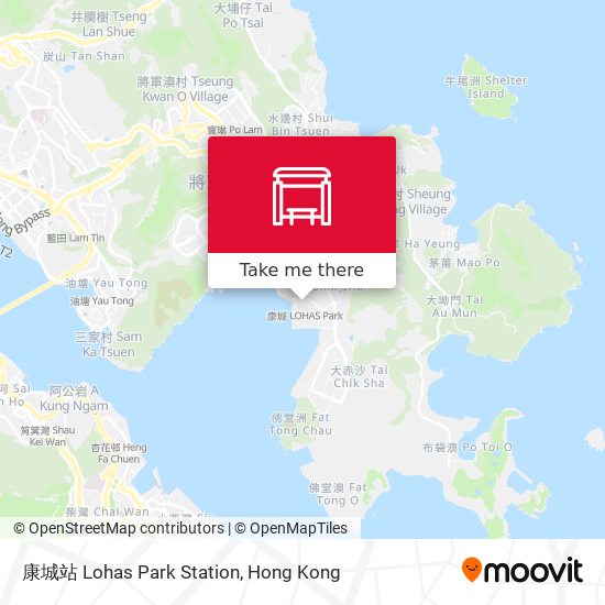 康城站 Lohas Park Station map