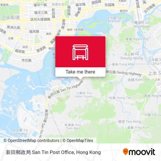 新田郵政局 San Tin Post Office map