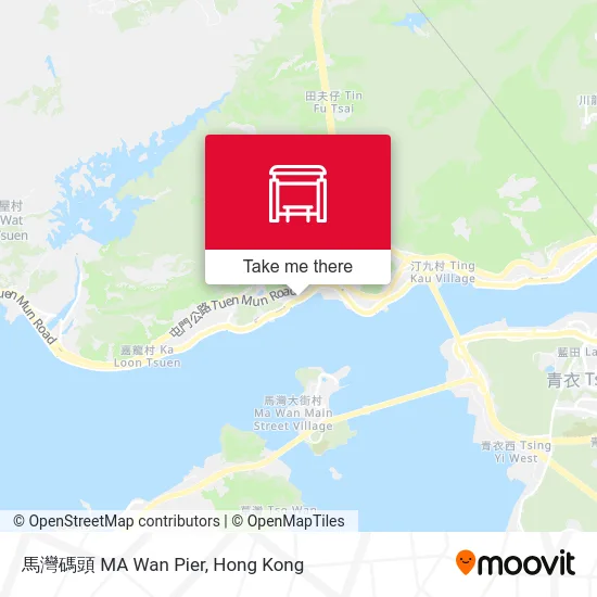 馬灣碼頭 MA Wan Pier map