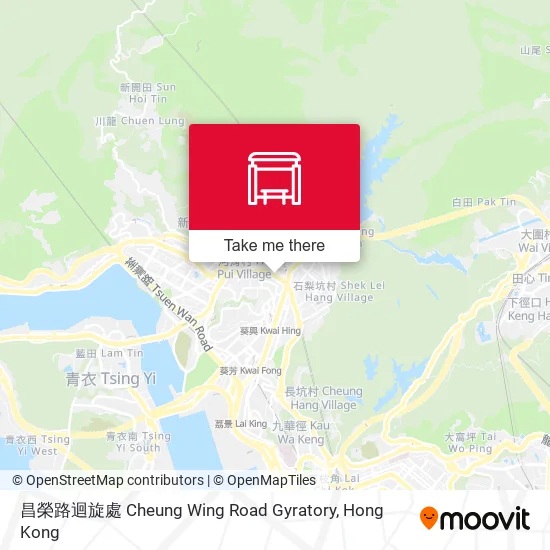 昌榮路迴旋處 Cheung Wing Road Gyratory地圖