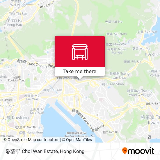 彩雲邨 Choi Wan Estate map