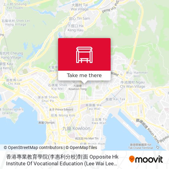 香港專業教育學院(李惠利分校)對面 Opposite Hk Institute Of Vocational Education (Lee Wai Lee Campus) map