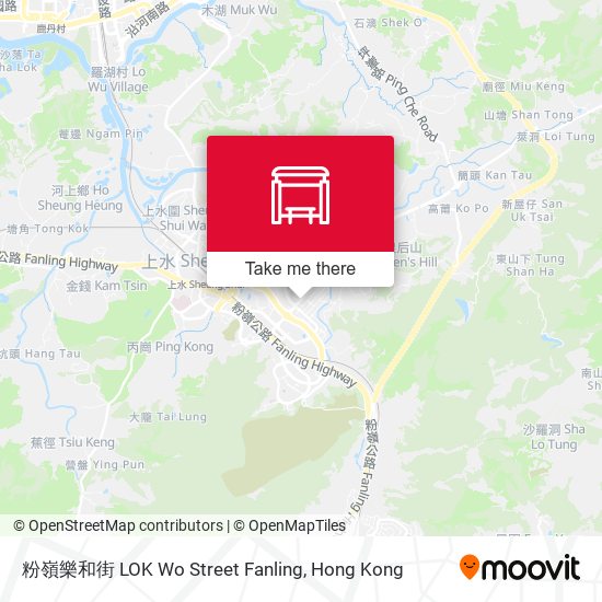 粉嶺樂和街 LOK Wo Street Fanling map