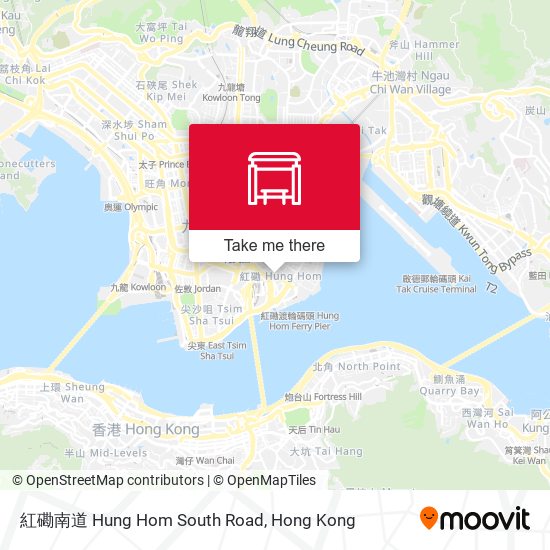 紅磡南道 Hung Hom South Road map