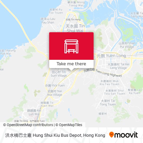 洪水橋巴士廠 Hung Shui Kiu Bus Depot map