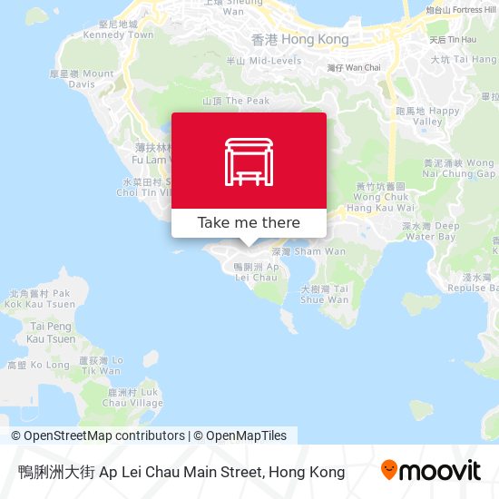 鴨脷洲大街 Ap Lei Chau Main Street map