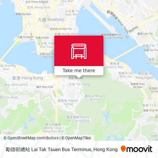 勵德邨總站 Lai Tak Tsuen Bus Terminus map