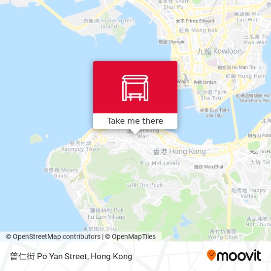 普仁街 Po Yan Street map