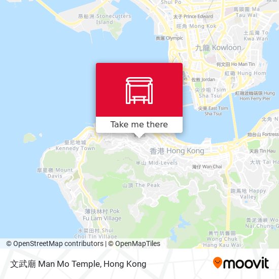 文武廟 Man Mo Temple map