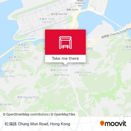 松滿路 Chung Mun Road map