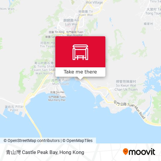 青山灣 Castle Peak Bay map