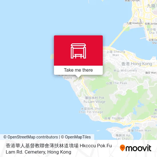 香港華人基督教聯會薄扶林道墳場 Hkcccu Pok Fu Lam Rd. Cemetery地圖