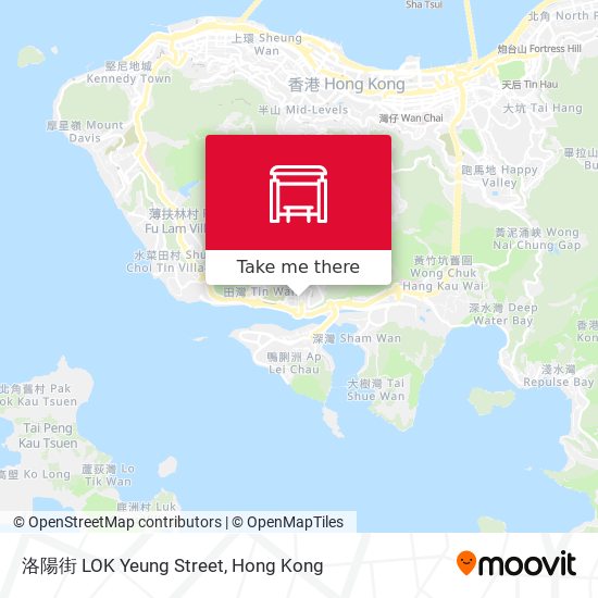 洛陽街 LOK Yeung Street map