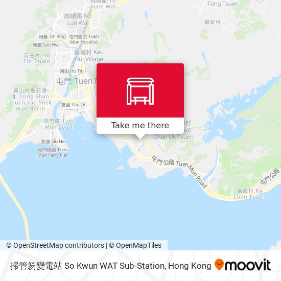 掃管笏變電站 So Kwun WAT Sub-Station map