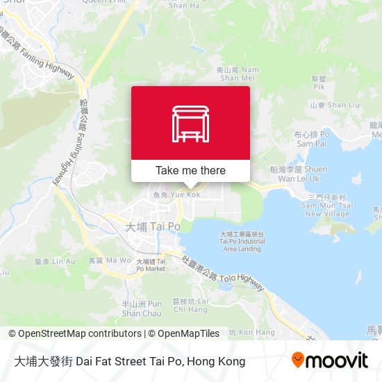 大埔大發街 Dai Fat Street Tai Po map
