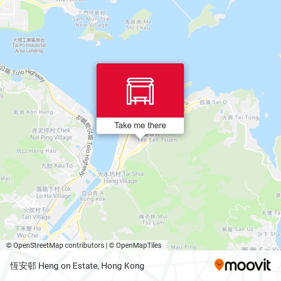 恆安邨 Heng on Estate map