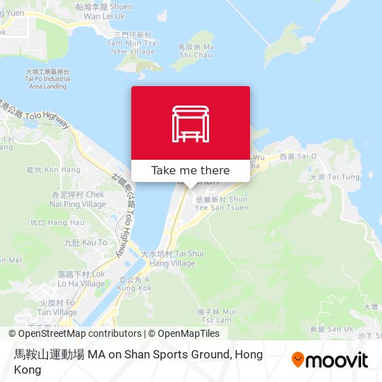 馬鞍山運動場 MA on Shan Sports Ground map