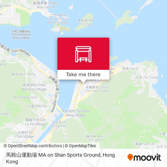 馬鞍山運動場 MA on Shan Sports Ground地圖