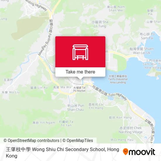 王肇枝中學 Wong Shiu Chi Secondary School map