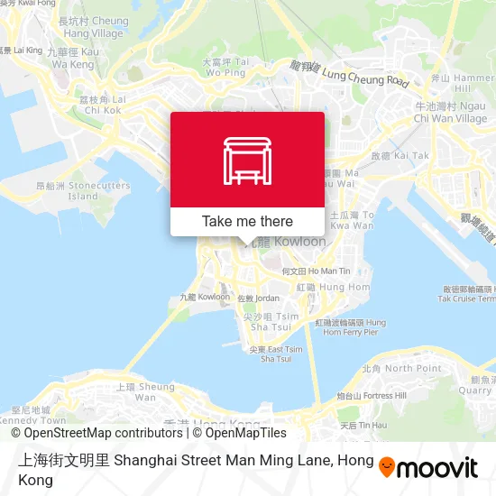 上海街文明里 Shanghai Street Man Ming Lane地圖